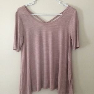 Lush, cross crossed back blouse